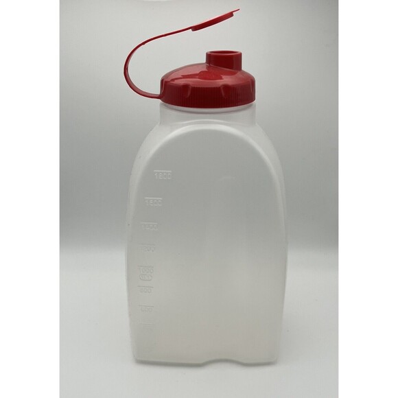 Rubbermaid 2 Qt Servin Saver Drink Beverage Bottle Pitcher Bottle Red Maroon Lid - Picture 3 of 5